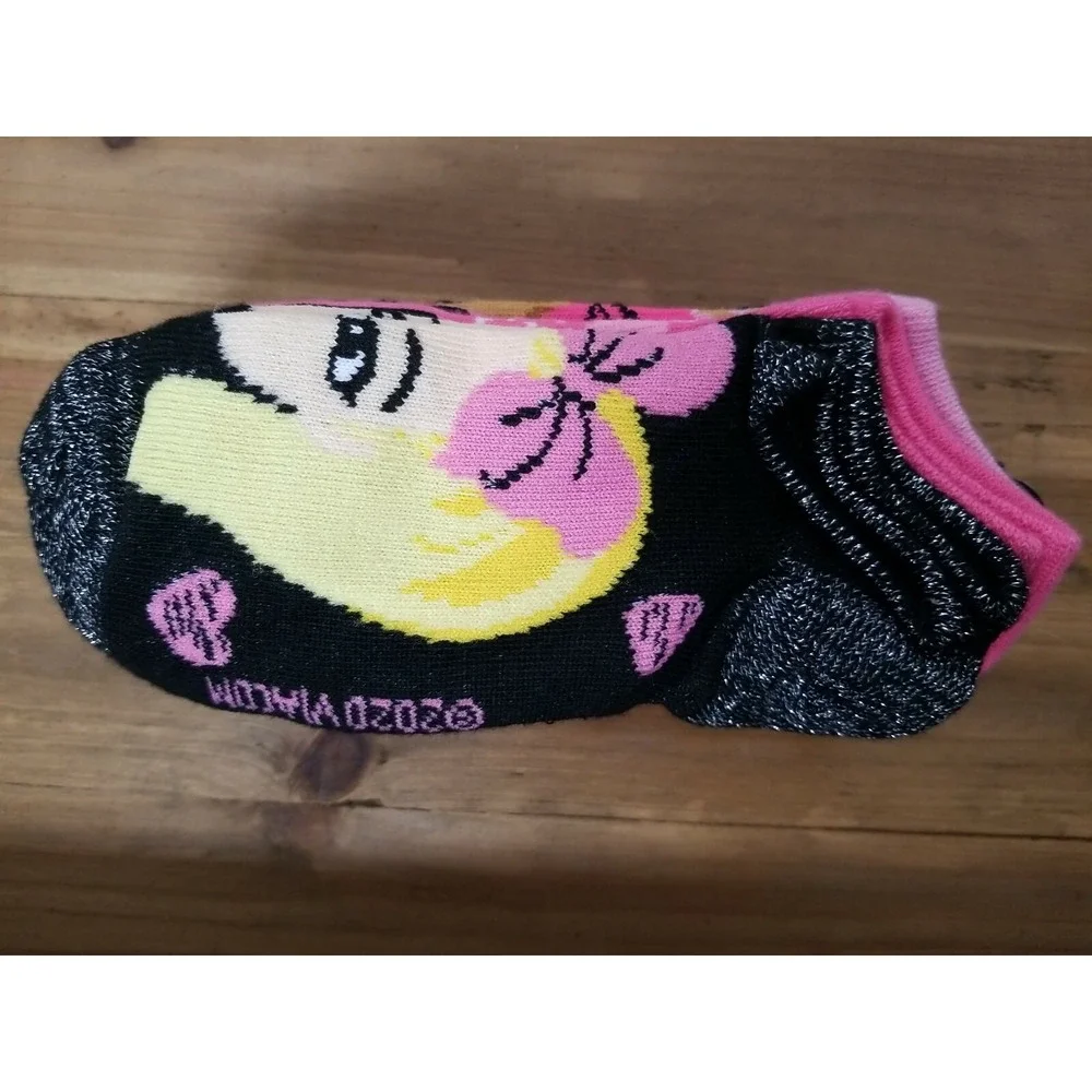 JoJo Siwa Girls Socks Nickelodeon 6 pack - Shoe Size 10.5- 4 (M) No Show NEW